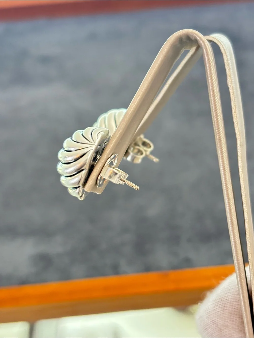 David Yurman Sculpted Cable Stud Earrings 17mm